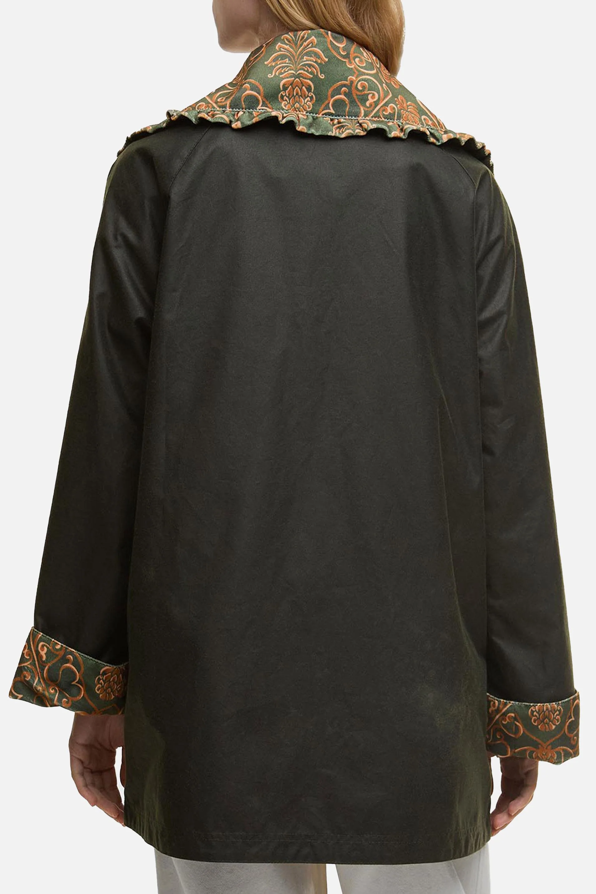 BARBOUR X FARM RIO MARIA-CLARA WAX JACKET - Image 3