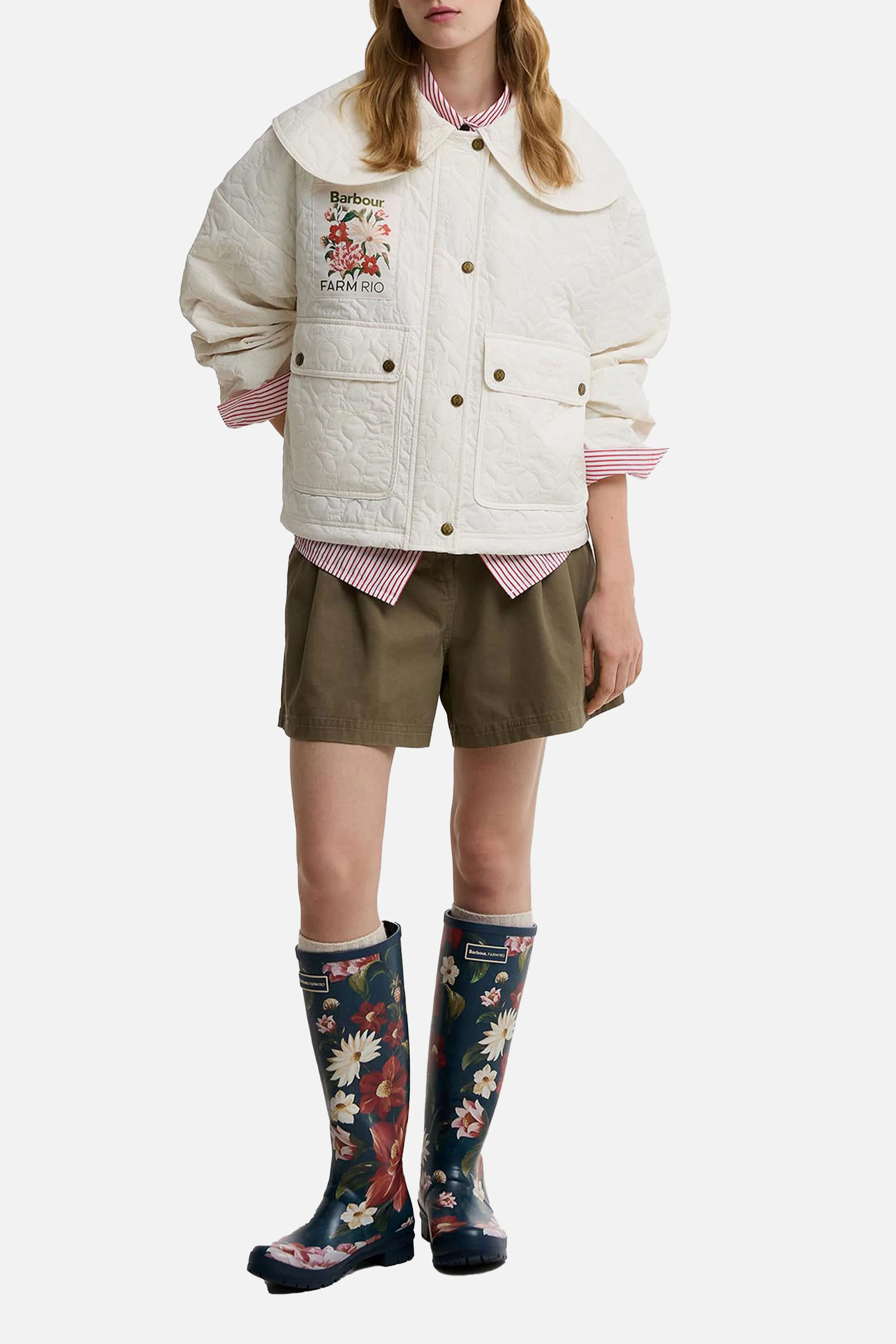 BARBOUR X FARM RIO GIACCA QUILT LOTUS - Image 5