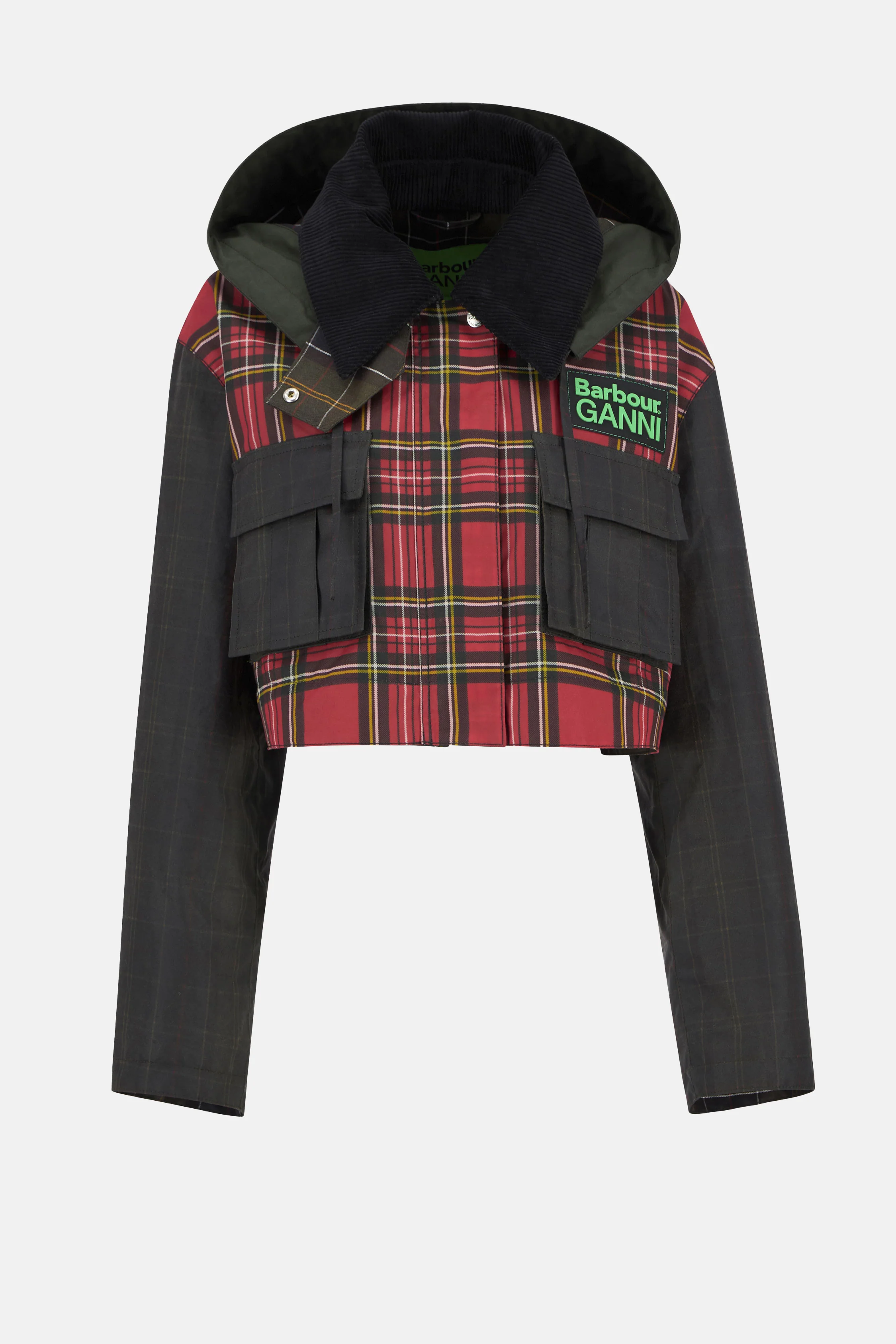 BARBOUR X GANNI TARTAN PEPLUM WAX - Image 2