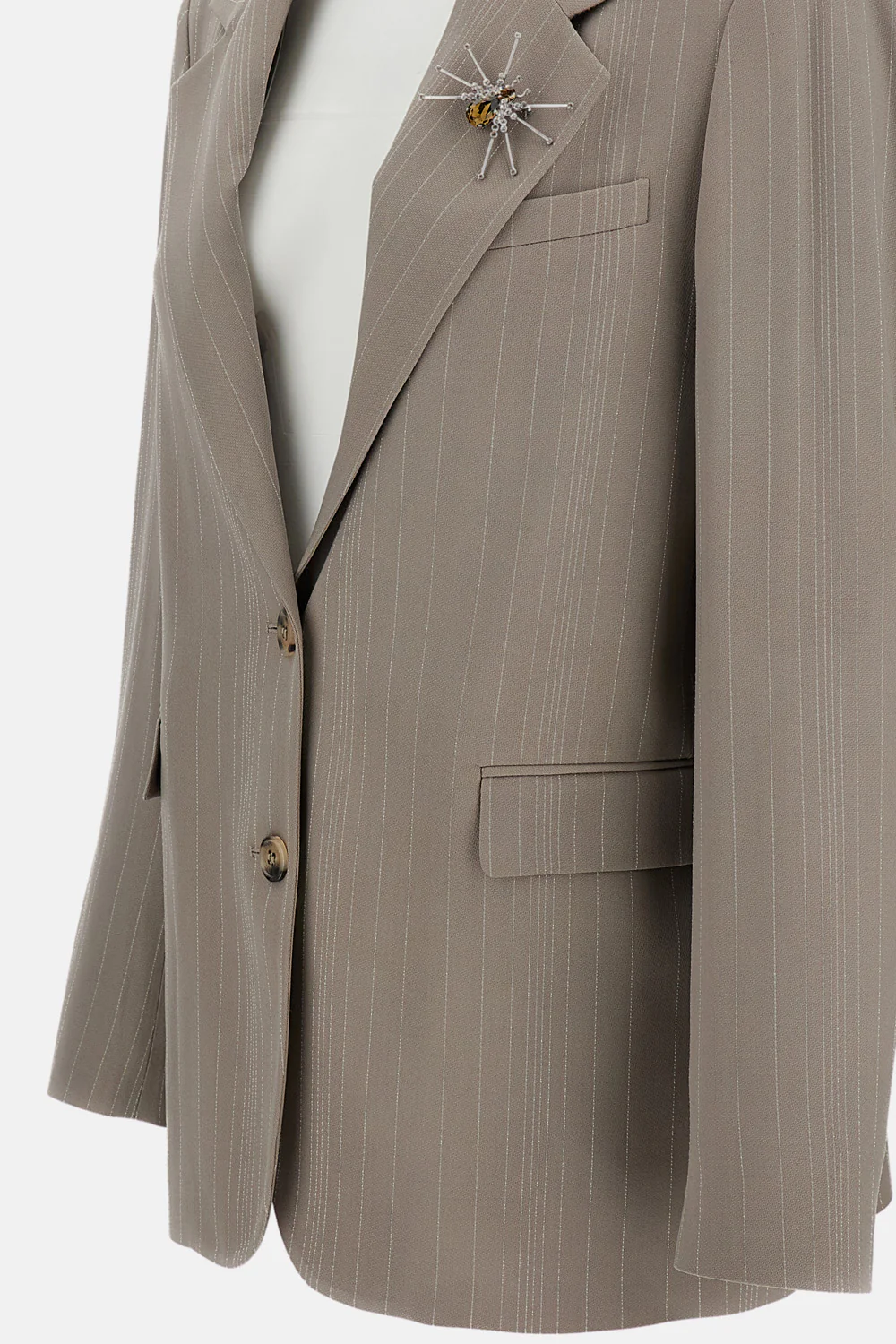 BLAZER GESSATO CON SPILLA - Image 3