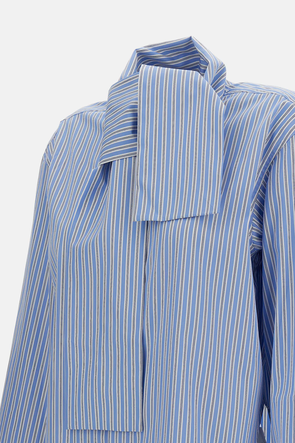 CAMICIA A RIGHE CON FOULARD - Image 3