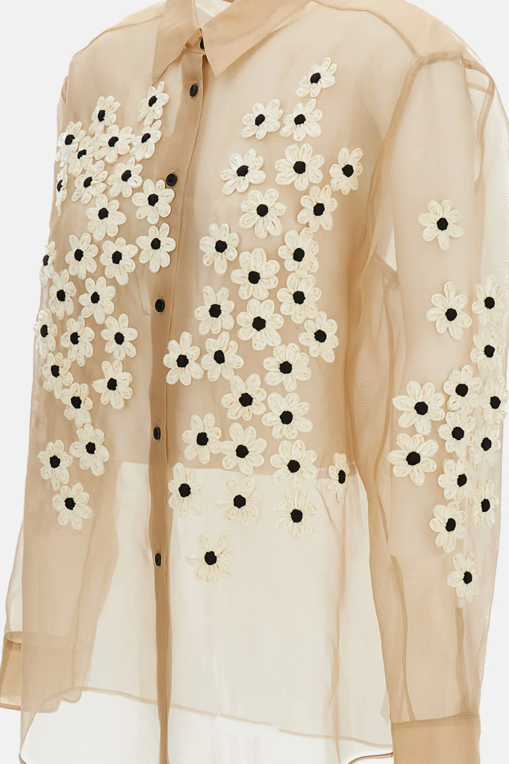 CAMICIA ARGO CON  APPLICAZIONI FLOREALI - Image 3