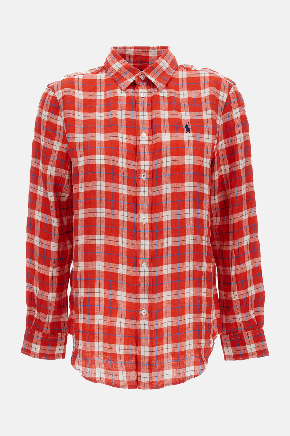 CAMICIA IN LINO A QUADRI