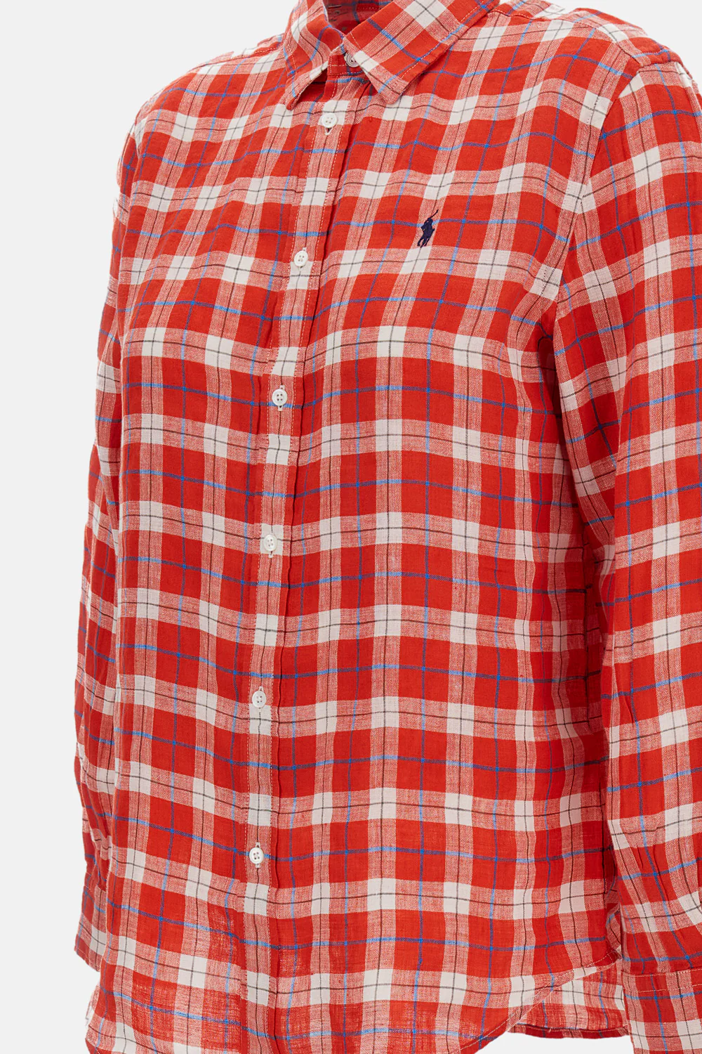 CAMICIA IN LINO A QUADRI - Image 3