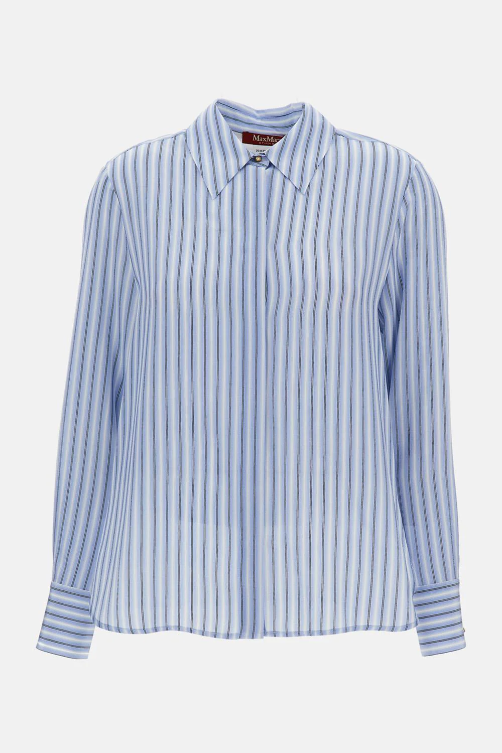 CAMICIA IN SETA A RIGHE