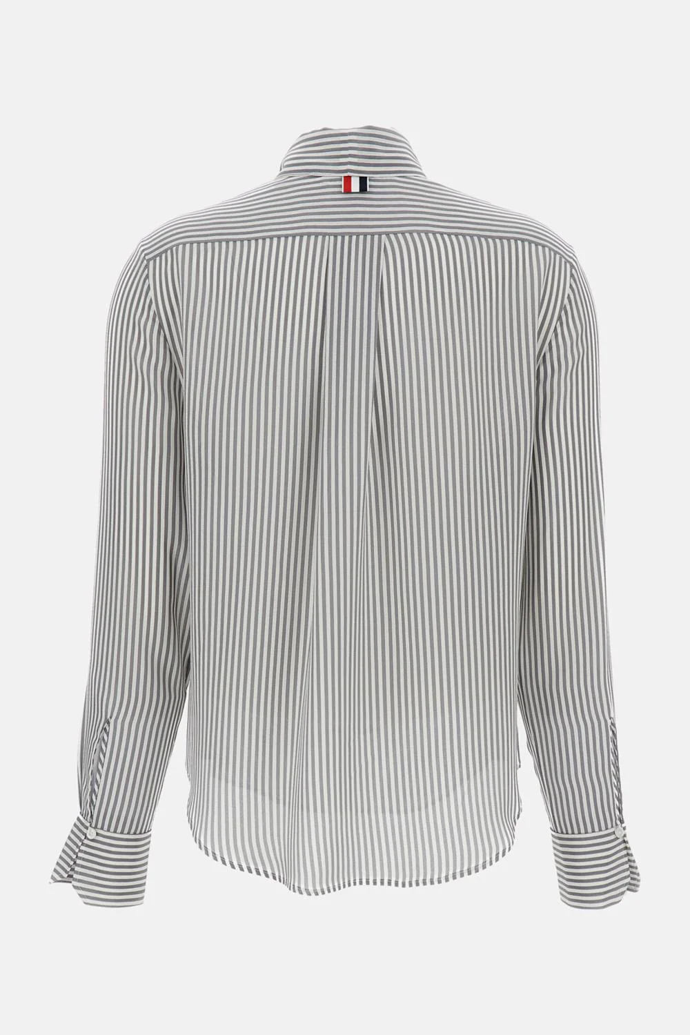 CAMICIA IN SETA A RIGHE CON COLLETTO RIMOVIBILE - Image 2