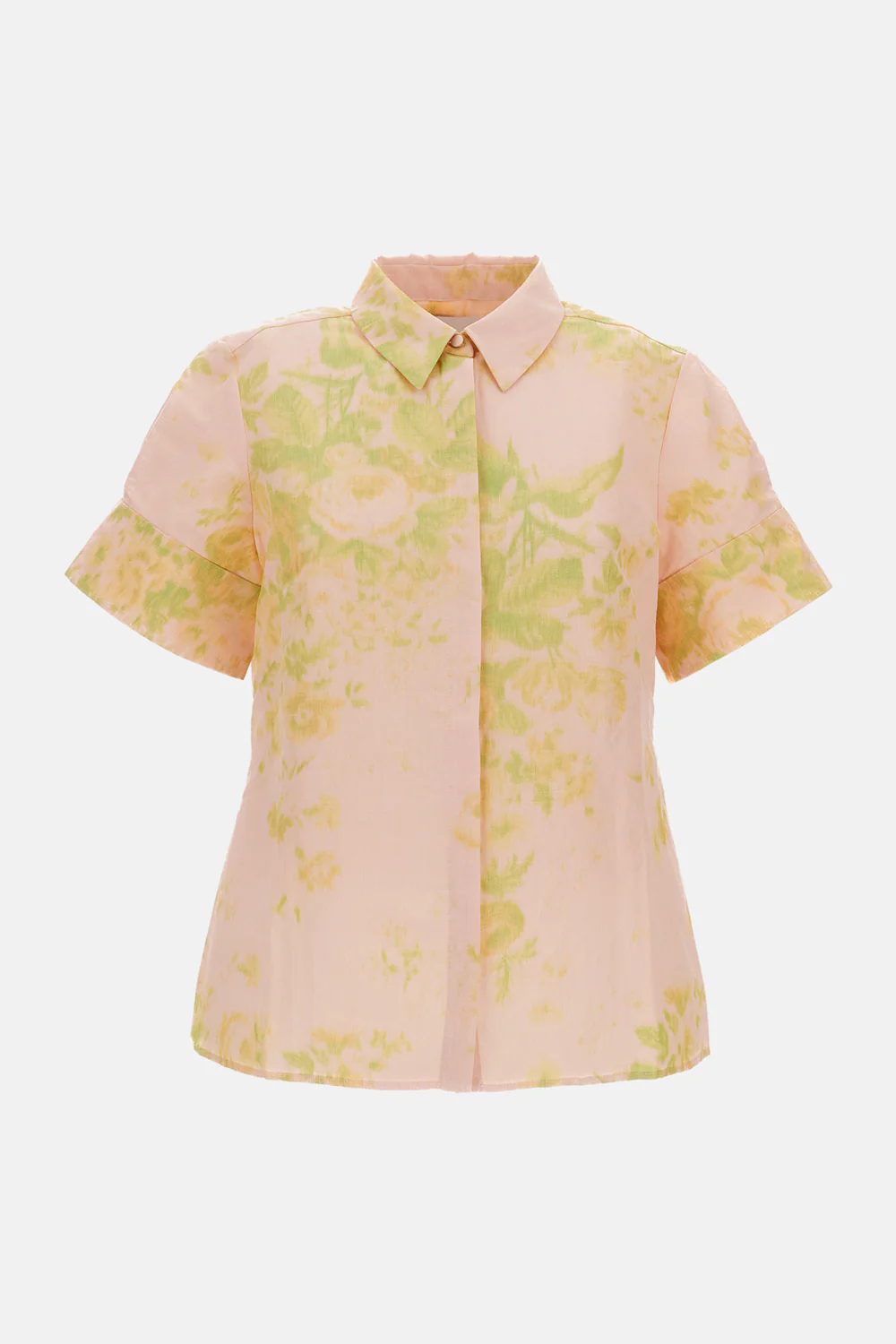 CAMICIA MANICHE CORTE IN LINO CHINE'