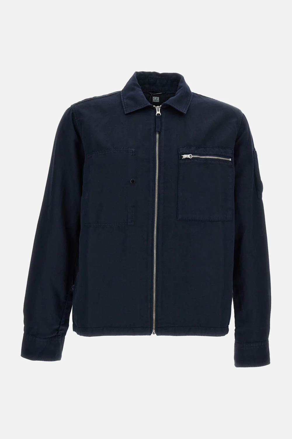 CAMICIA OVER CON ZIP IN GABARDINE ORGANICO