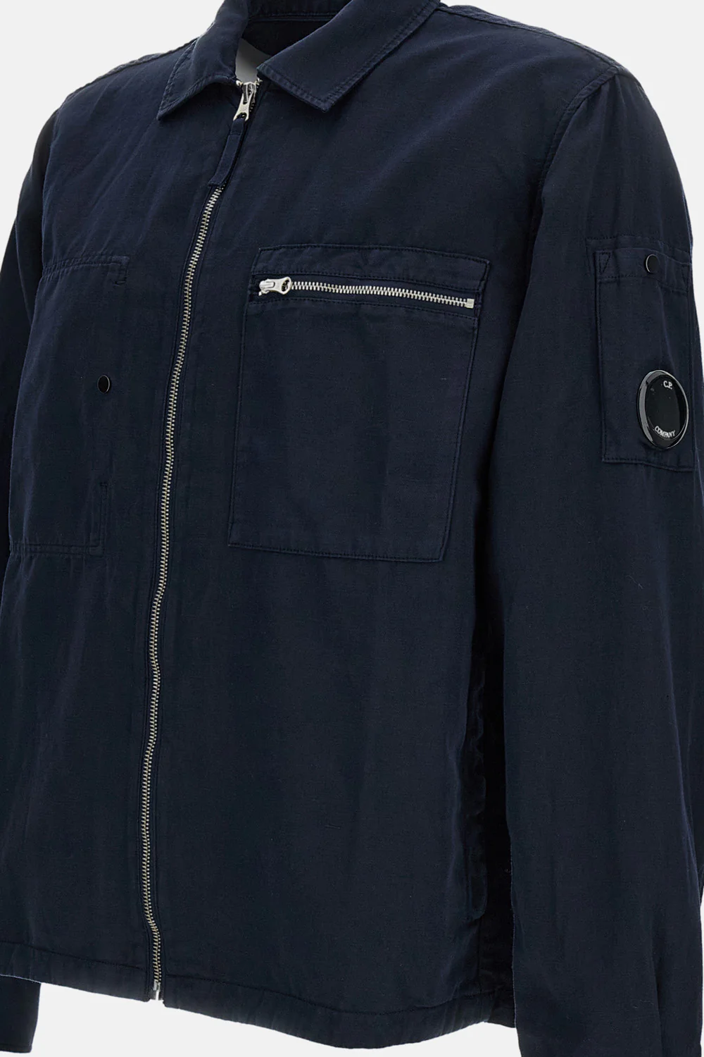 CAMICIA OVER CON ZIP IN GABARDINE ORGANICO - Image 3