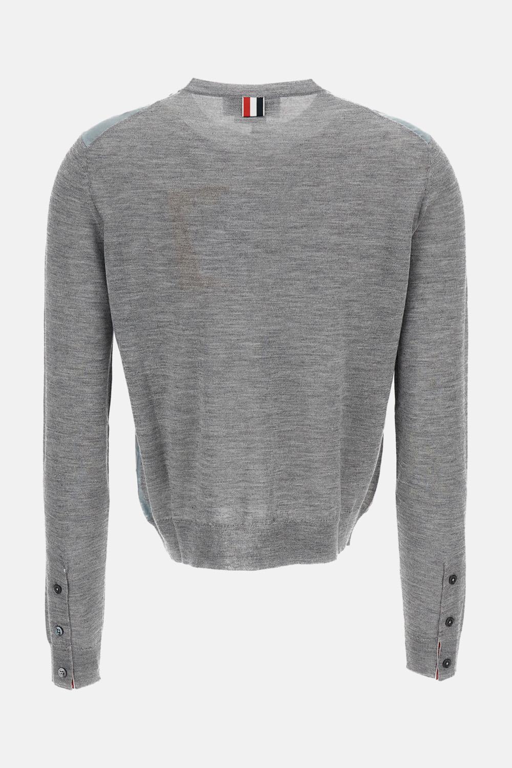 CARDIGAN GIROCOLLO IN CASHMERE E SETA - Image 2