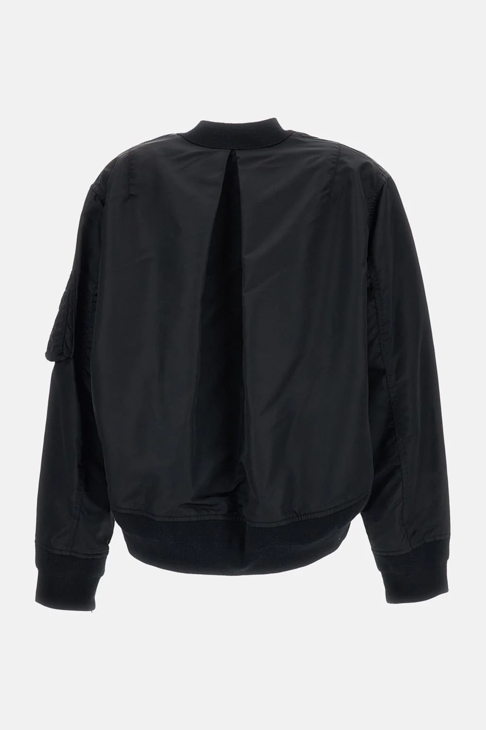 CARDIGAN IN MAGLIA E NYLON TWILL - Image 2