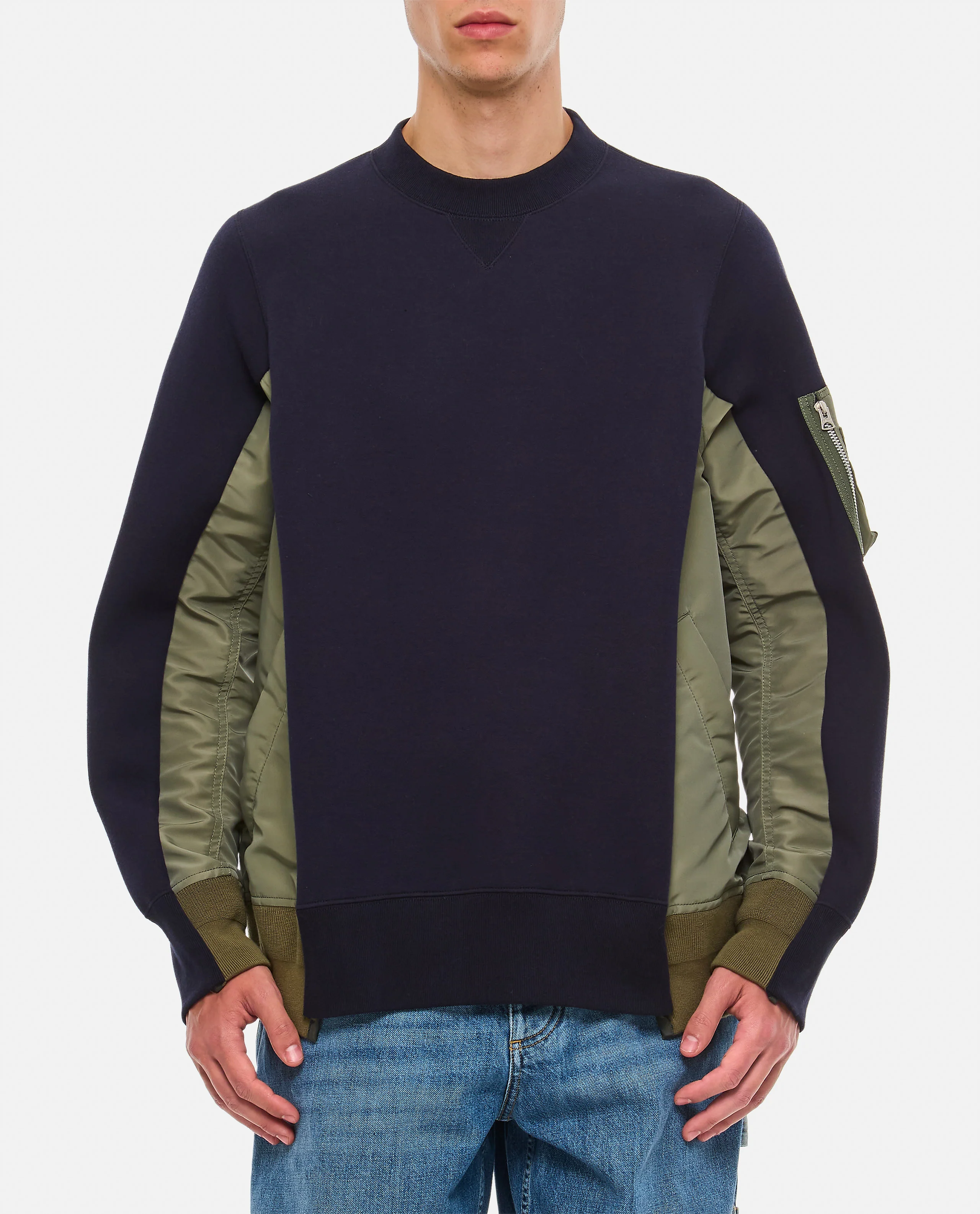 FELPA GIROCOLLO COTONE E NYLON