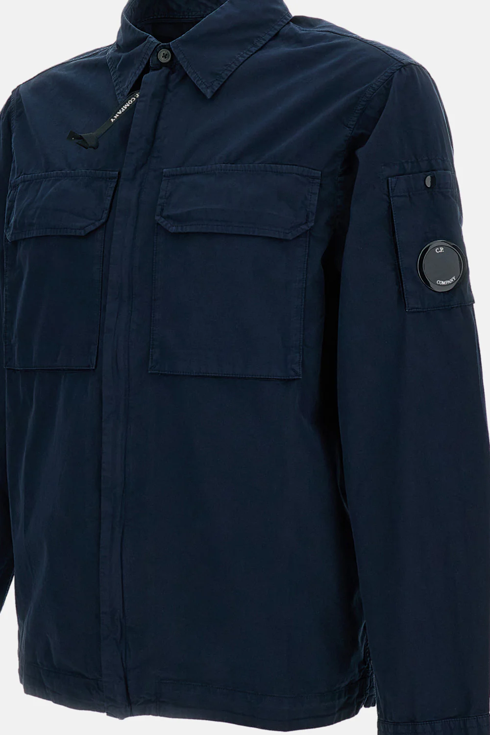 GIACCA/CAMICIA OVER CON ZIP IN GABARDINE ORGANICO - Image 3