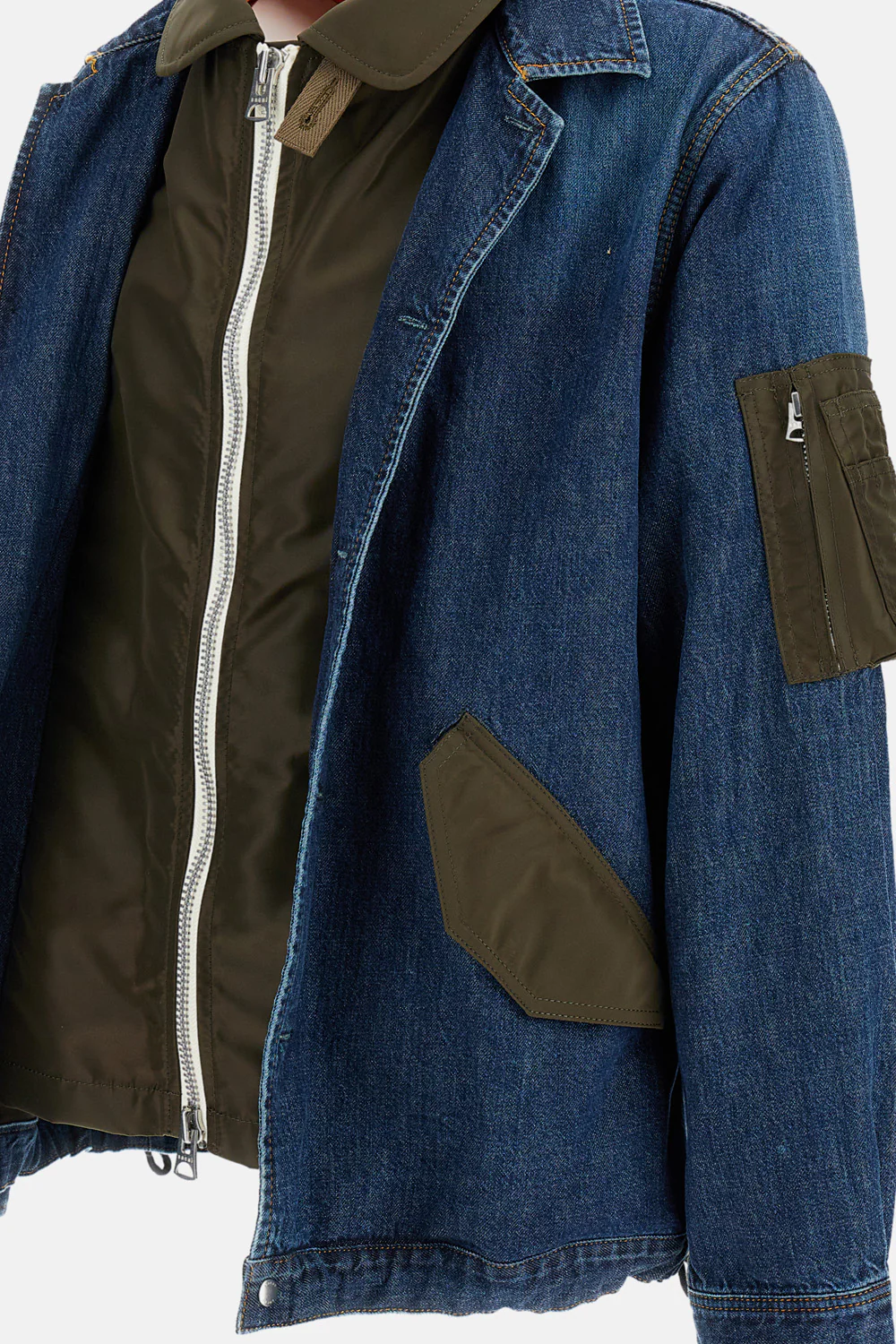 GIACCA DENIM E NYLON TWILL - Image 3