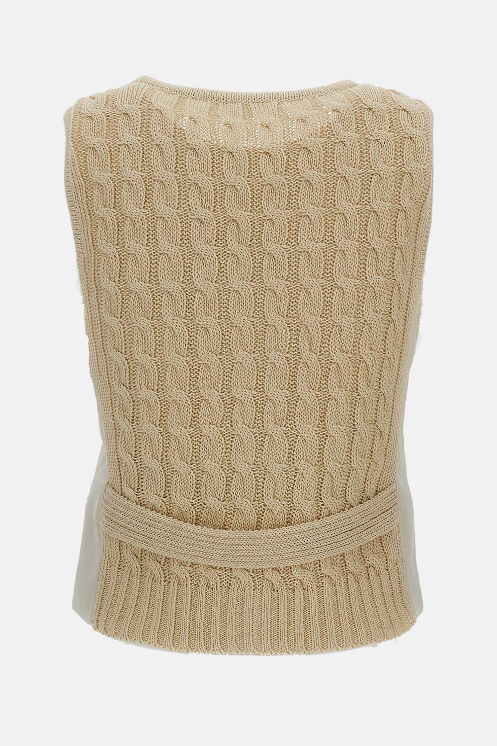 GILET CALIBRI IN LINO A TRECCE - Image 2