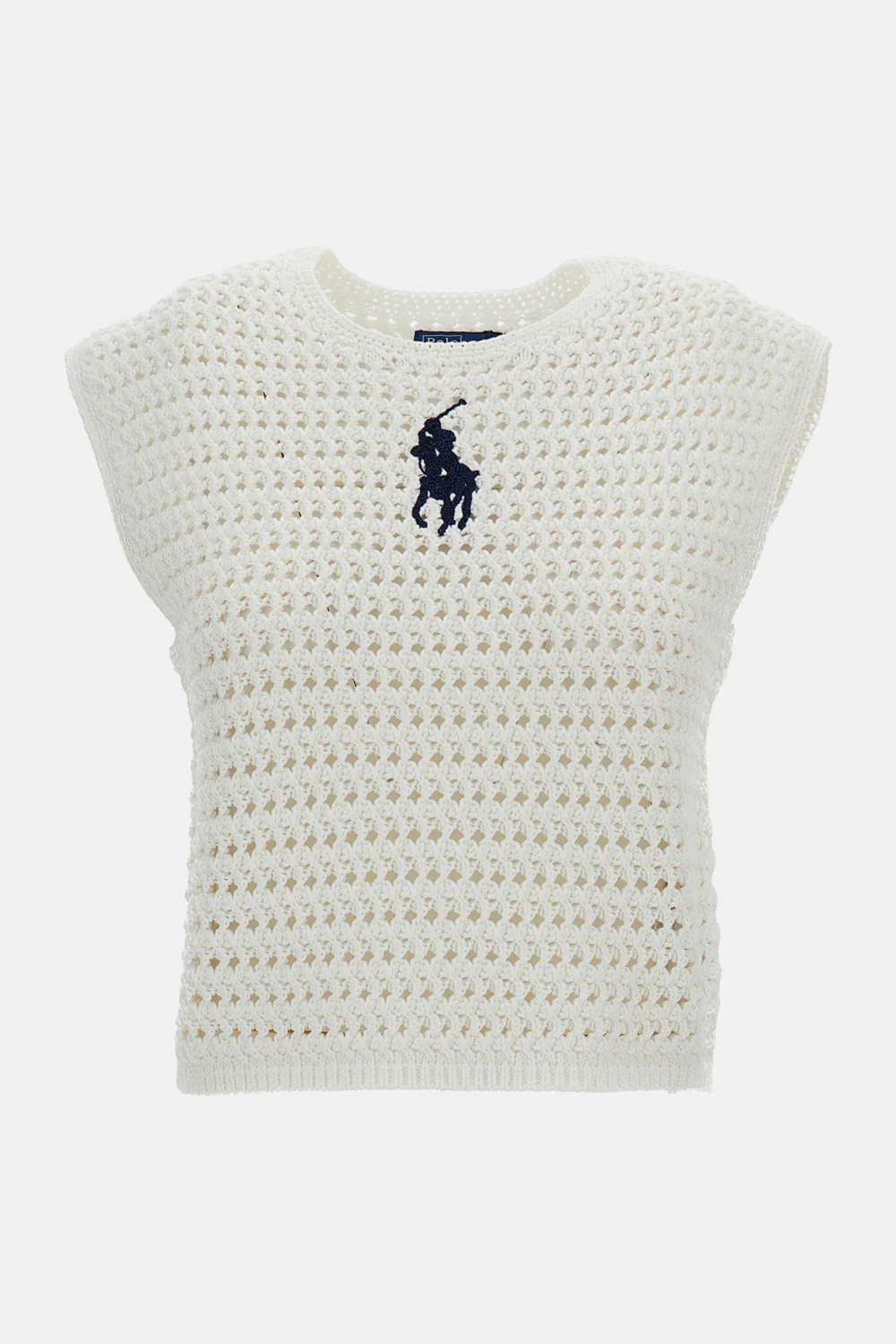 GILET IN COTONE ALL'UNCINETTO