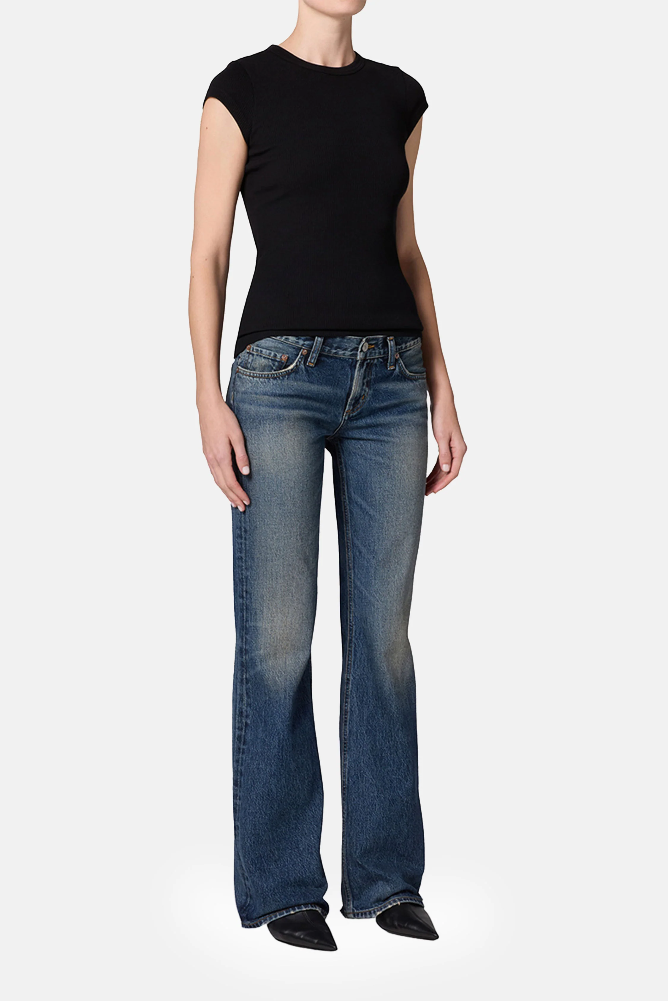 JEANS LOW RISE BOOT IN COMBINATION - Image 2