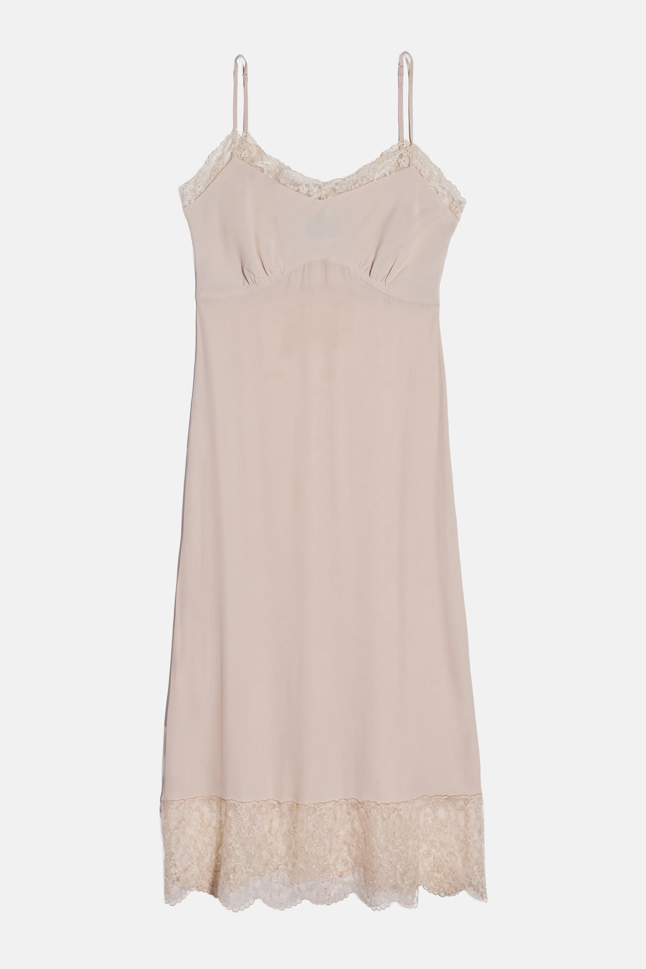 LACE TRIM SLIP DRESS