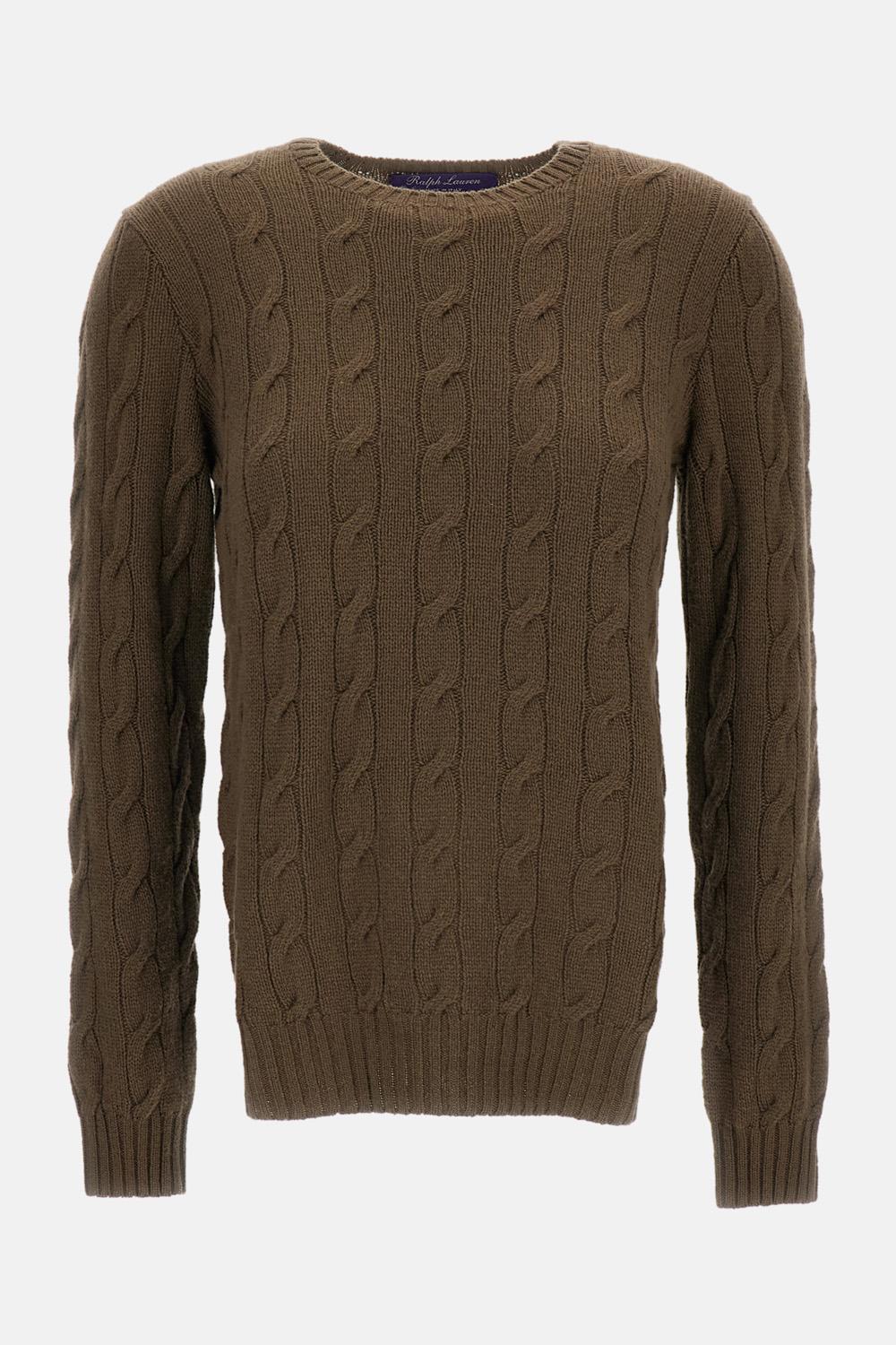 MAGLIA GIROCOLLO A TRECCE