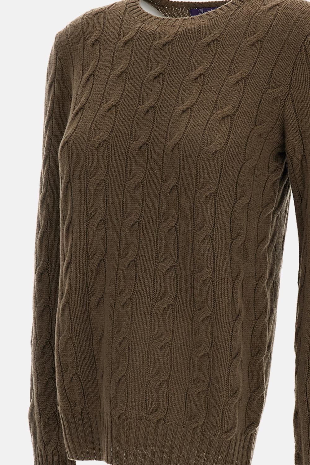 MAGLIA GIROCOLLO A TRECCE - Image 3
