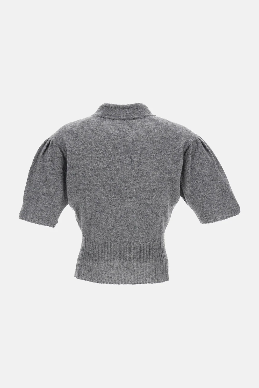 MAGLIA IN CASHMERE A MANICHE CORTE - Image 2