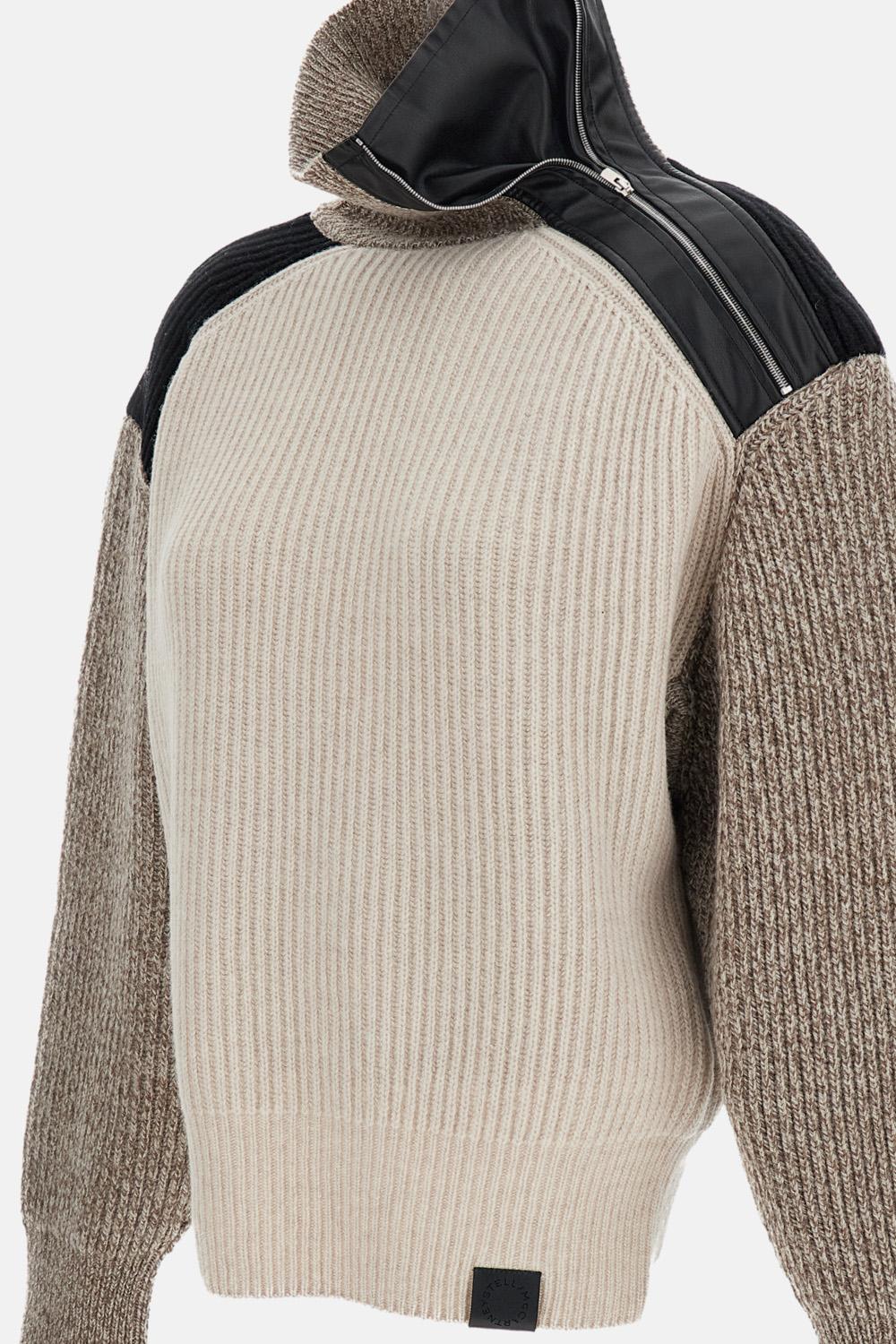 MAGLIA IN LANA ALTERMAT COLOUR BLOCK - Image 3