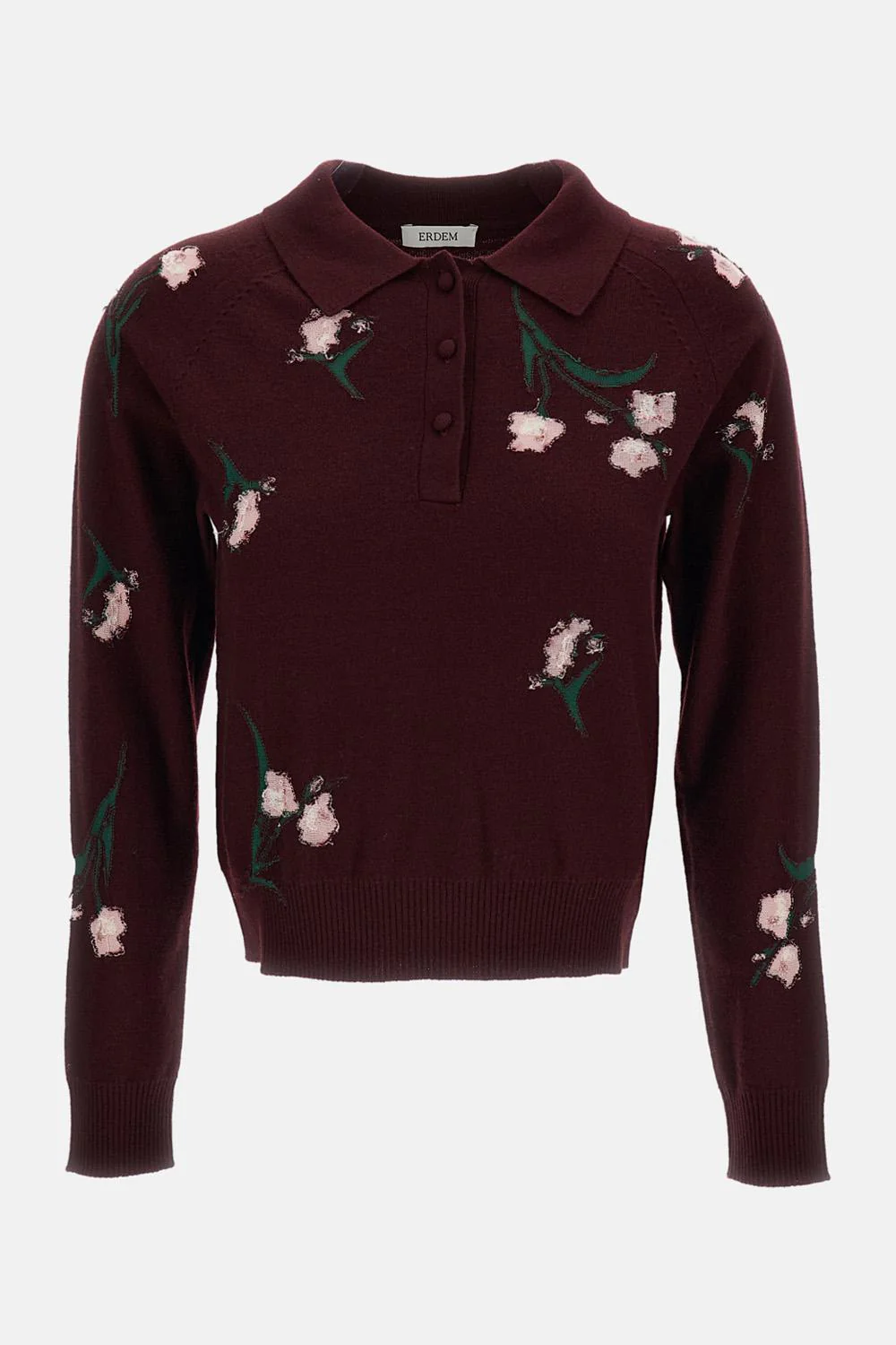 MAGLIA IN LANA CON MOTIVO FLOREALE
