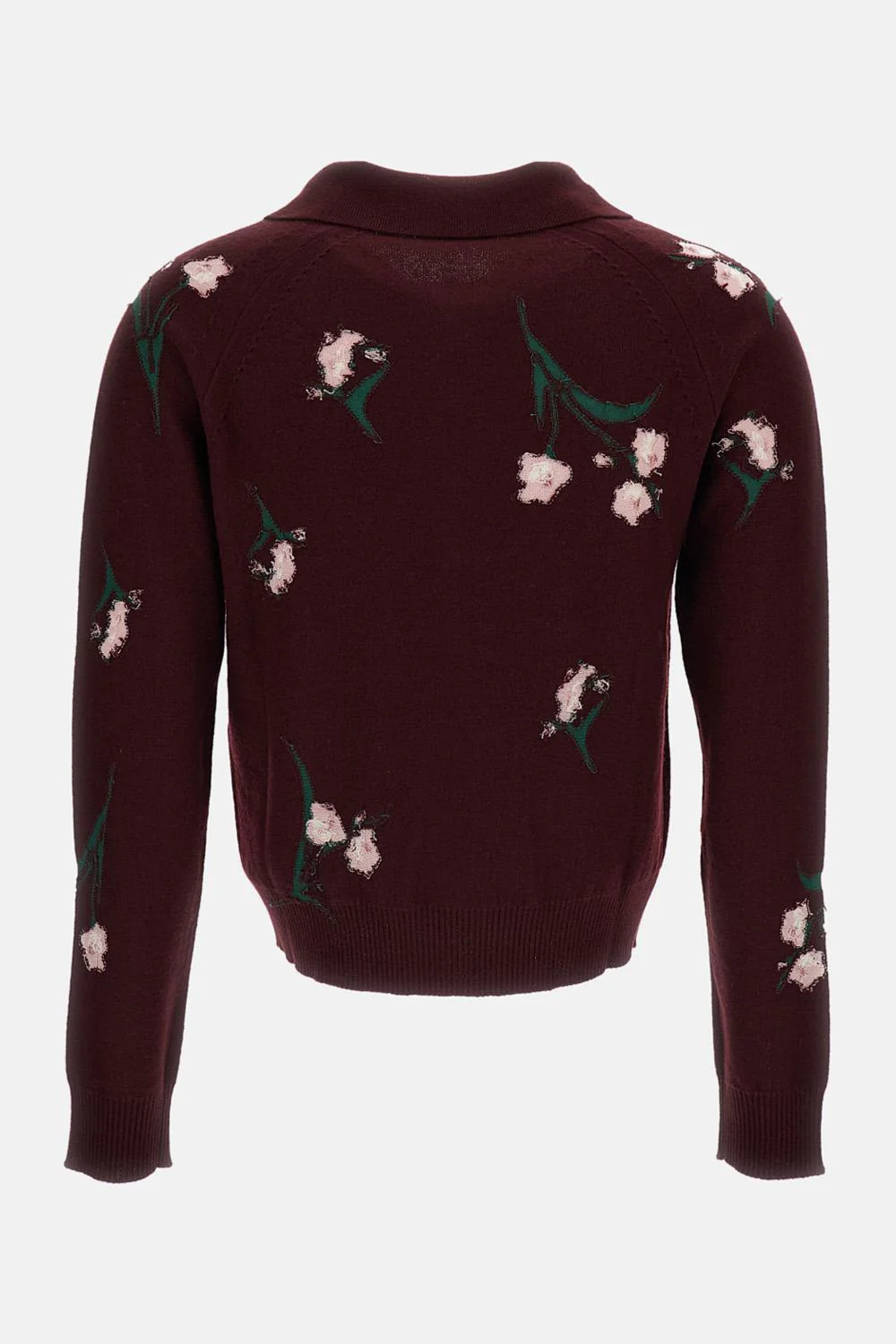 MAGLIA IN LANA CON MOTIVO FLOREALE - Image 2