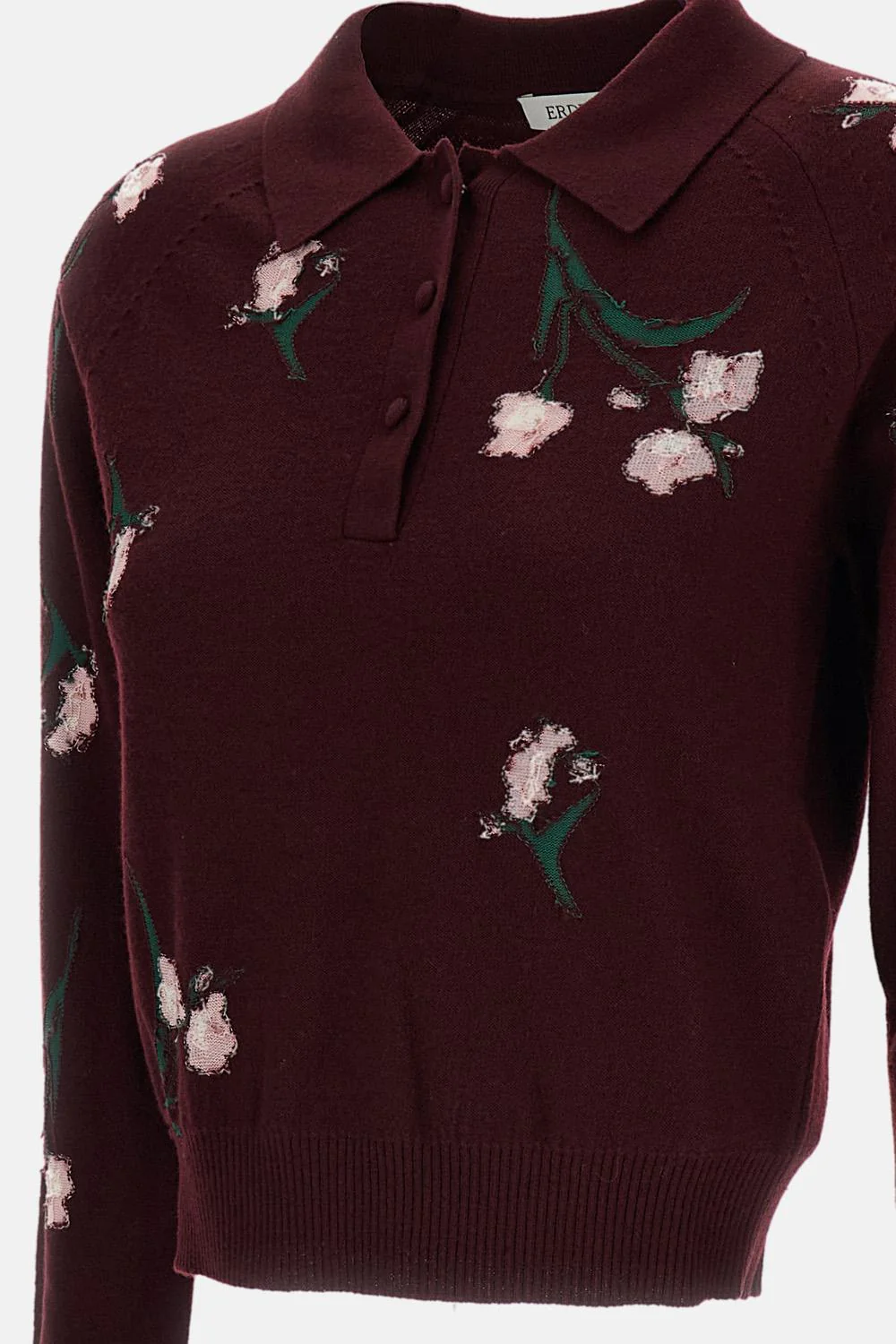 MAGLIA IN LANA CON MOTIVO FLOREALE - Image 3