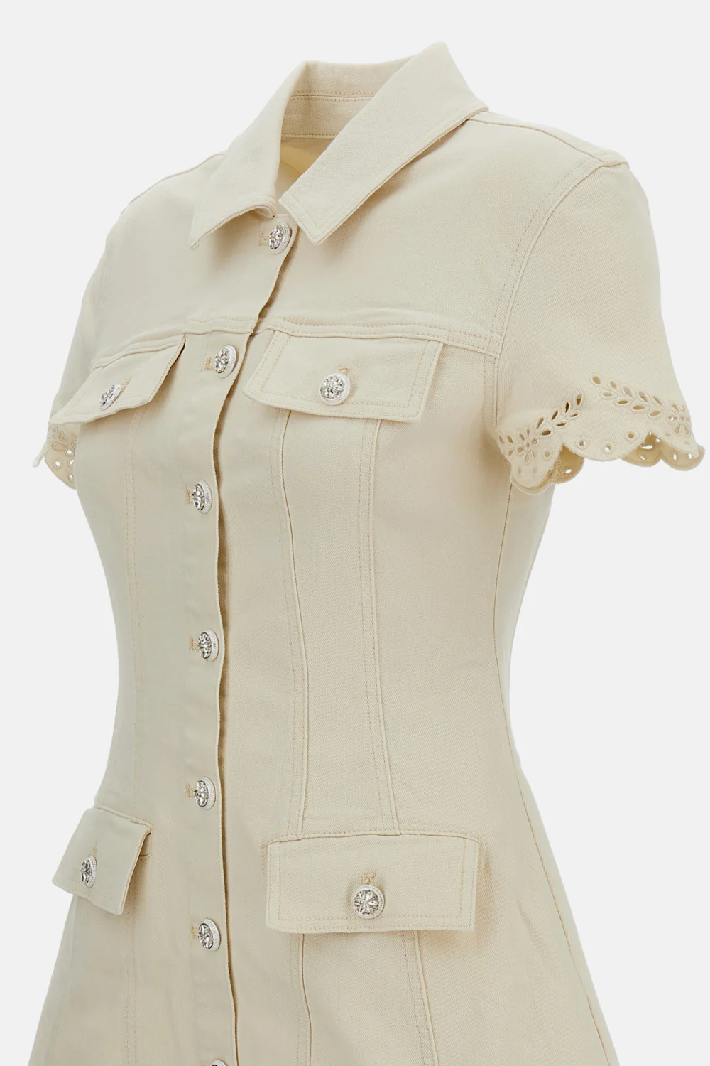 MINI ABITO DENIM BRODERIE - Image 3