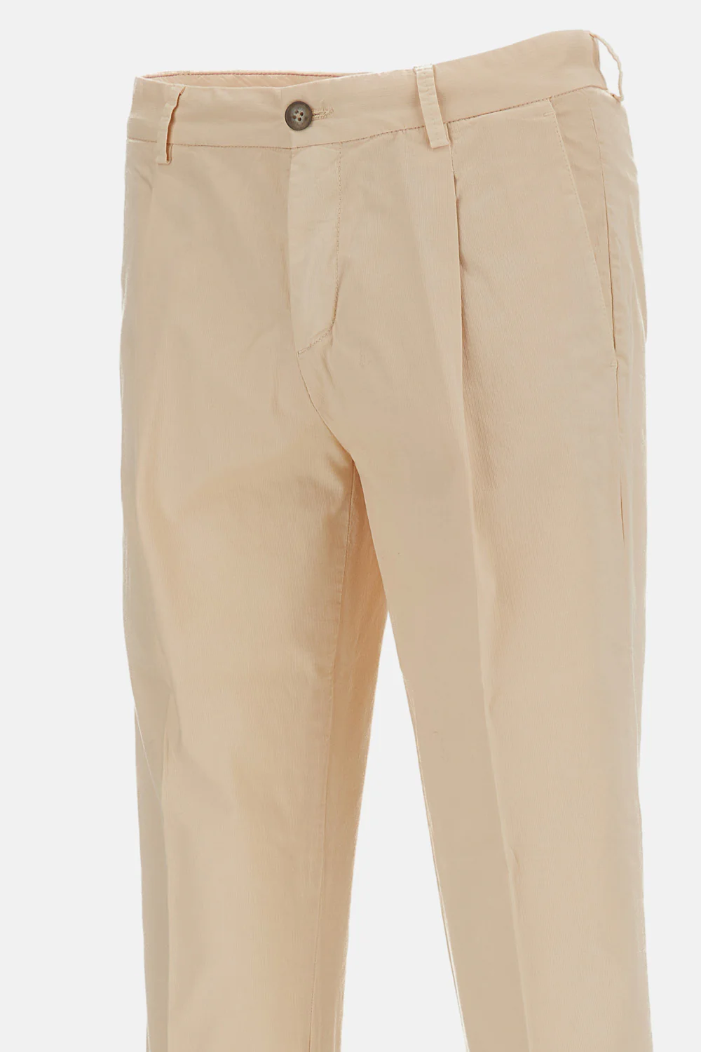 PANTALONI REGULAR FIT IN COTONE SPIGATO - Image 3