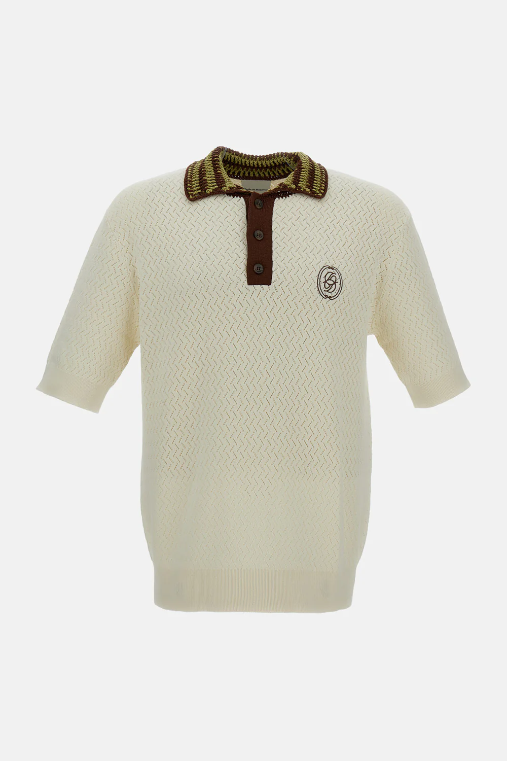 POLO IN MAGLIA AJOURÉ D MIROIR