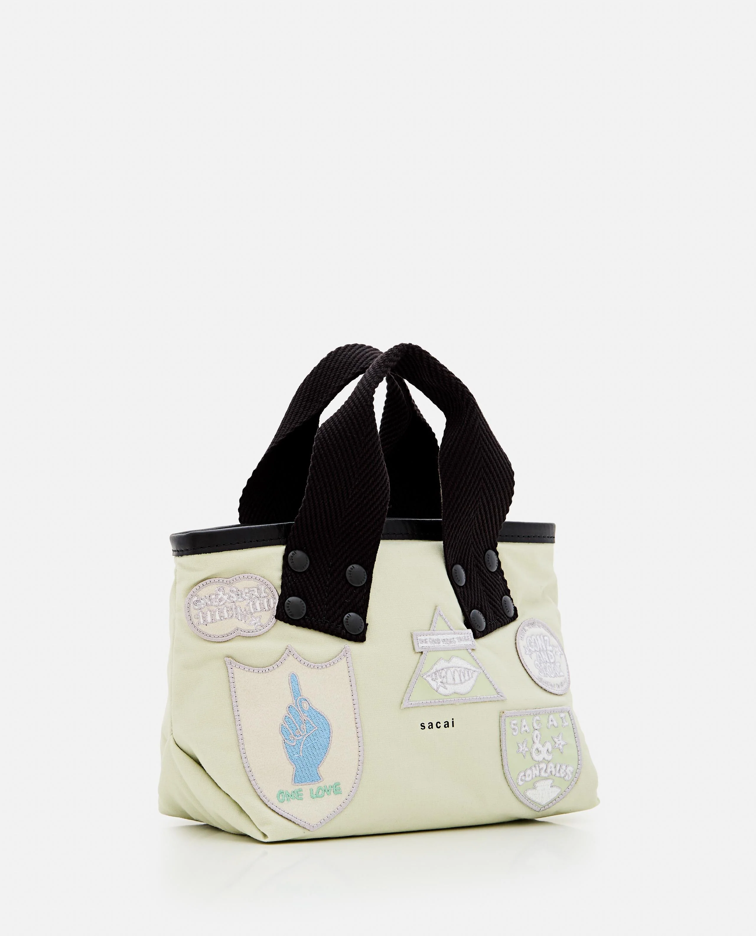 BORSA TOTE PICCOLA SACAI X MARC GONZALES CON PATCH - Image 3