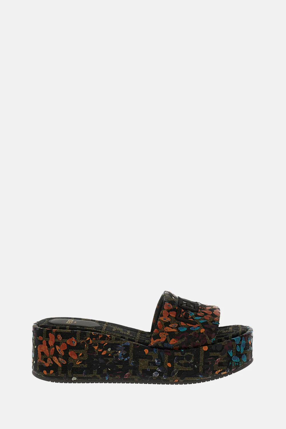 SANDALI SLIDES CON PLATEAU