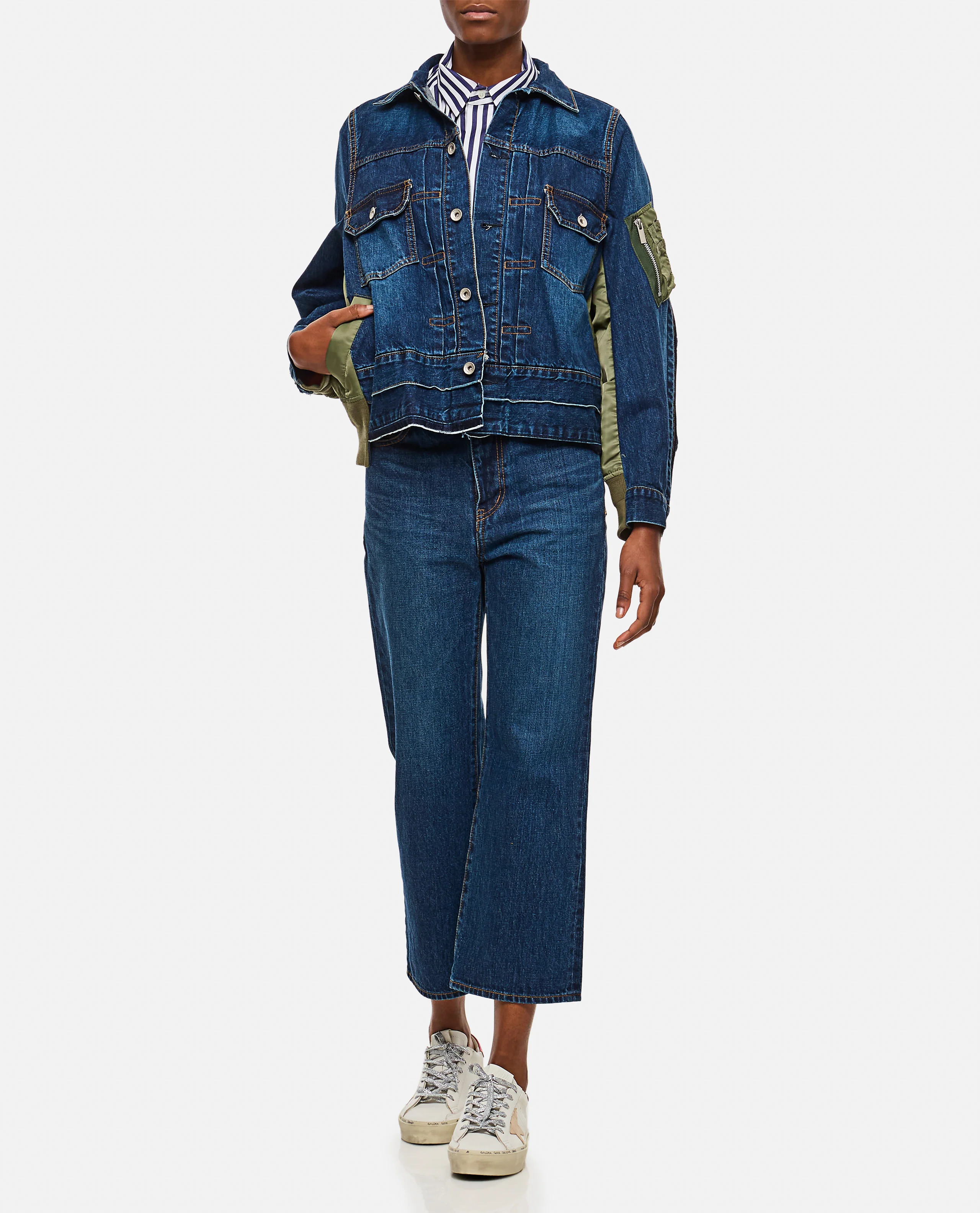 GIACCA DENIM E NYLON TWILL - Image 2