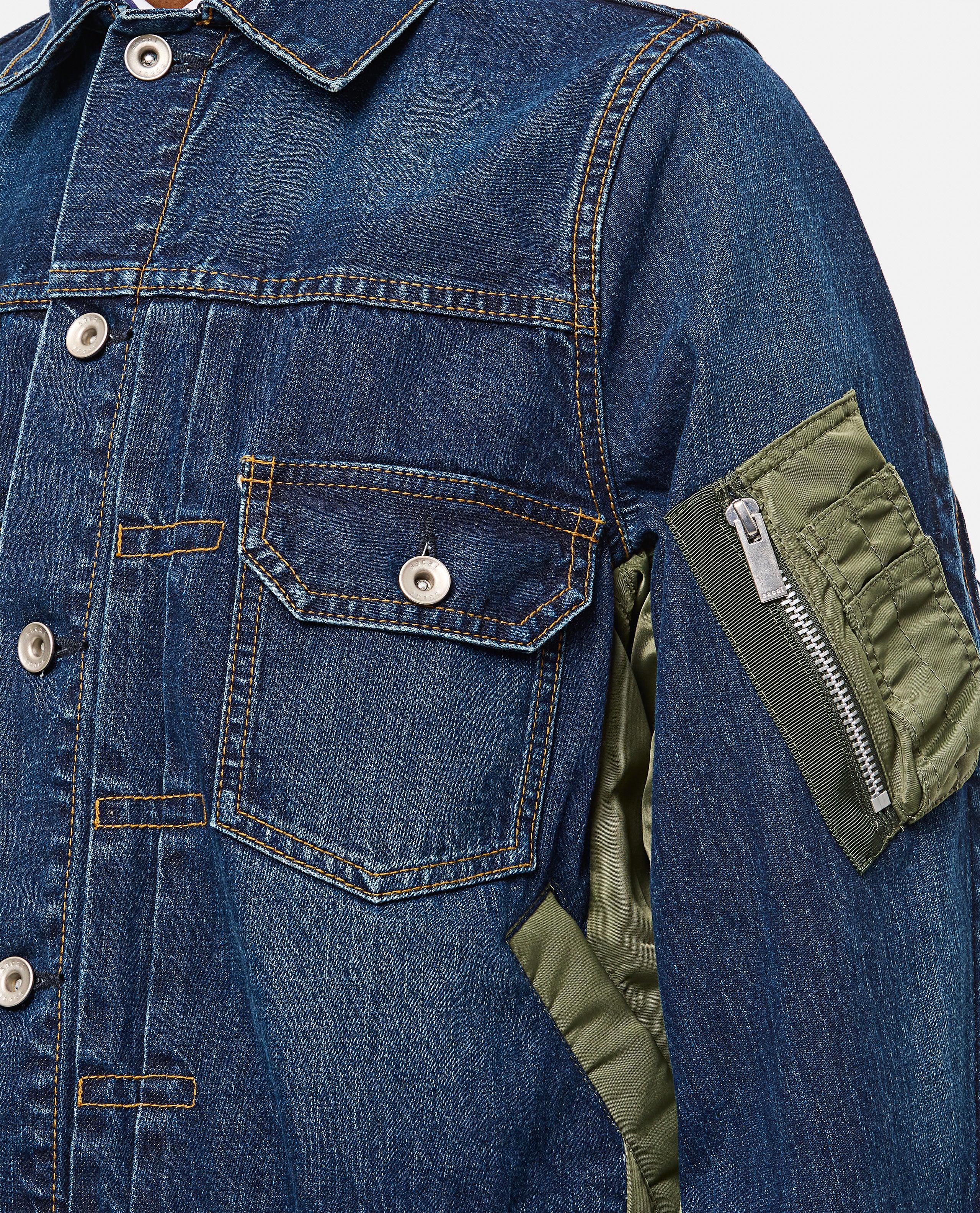 GIACCA DENIM E NYLON TWILL - Image 4
