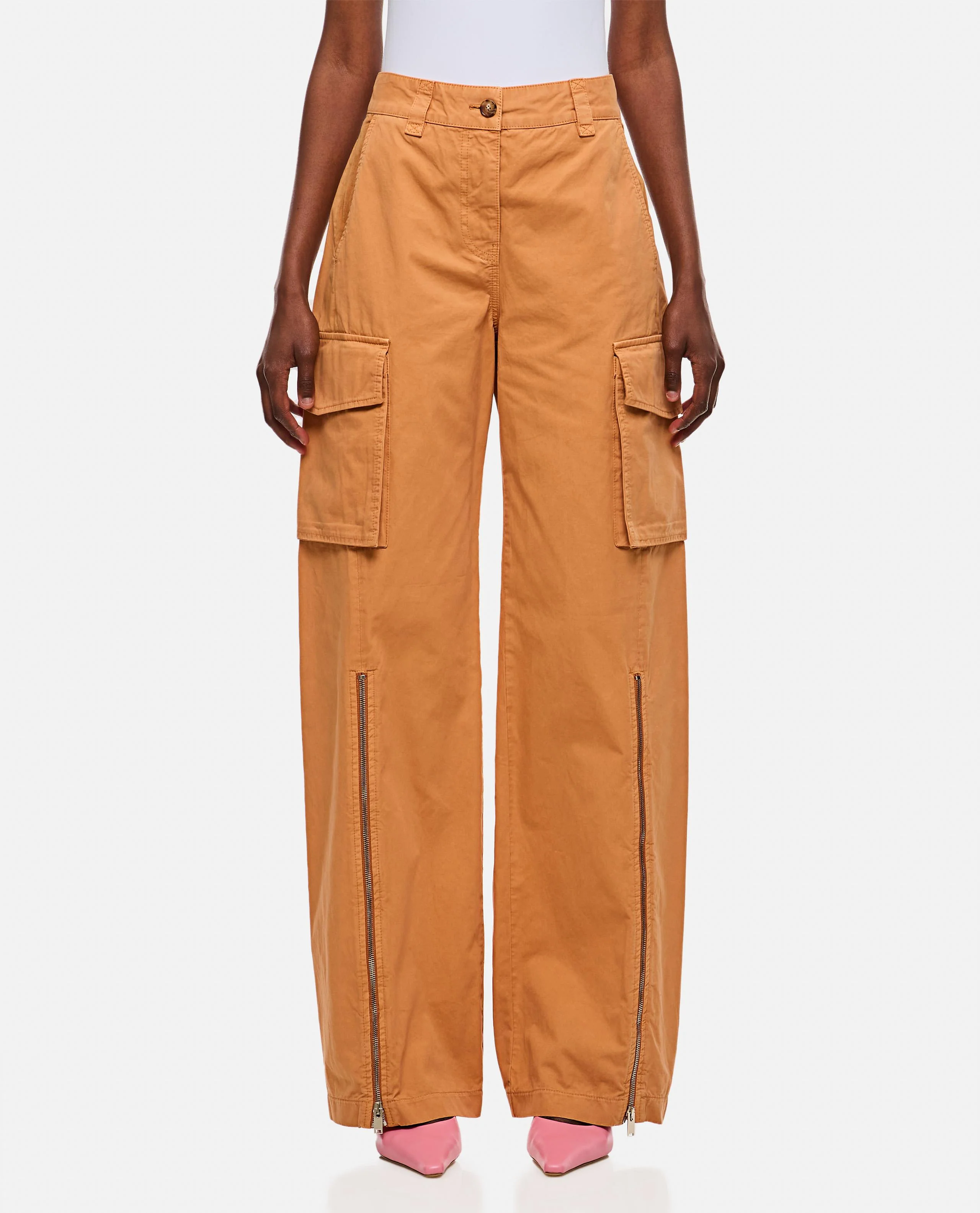 PANTALONE CARGO CON ZIP FRONTALE