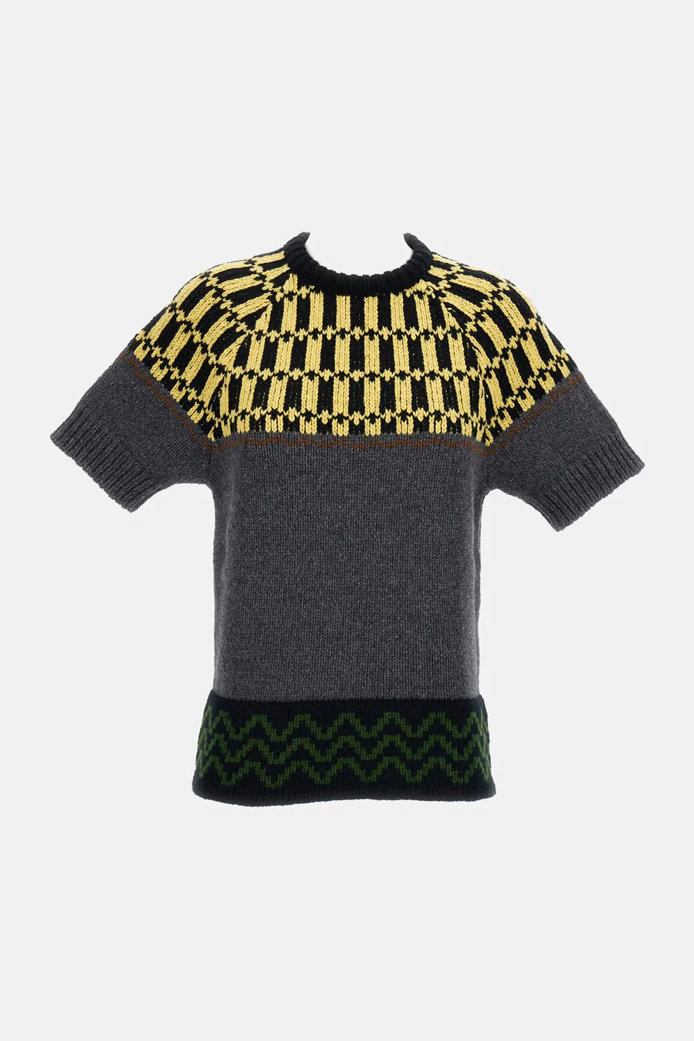 T-SHIRT GIROCOLLO IN MAGLIA