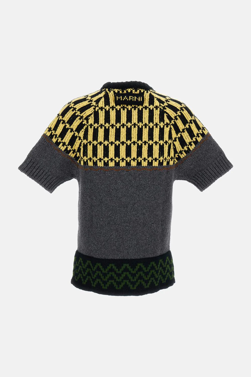 T-SHIRT GIROCOLLO IN MAGLIA - Image 2