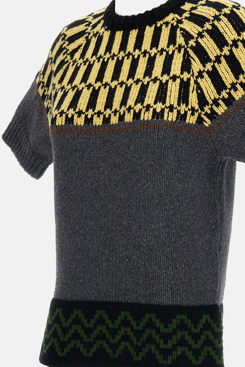 T-SHIRT GIROCOLLO IN MAGLIA - Image 3