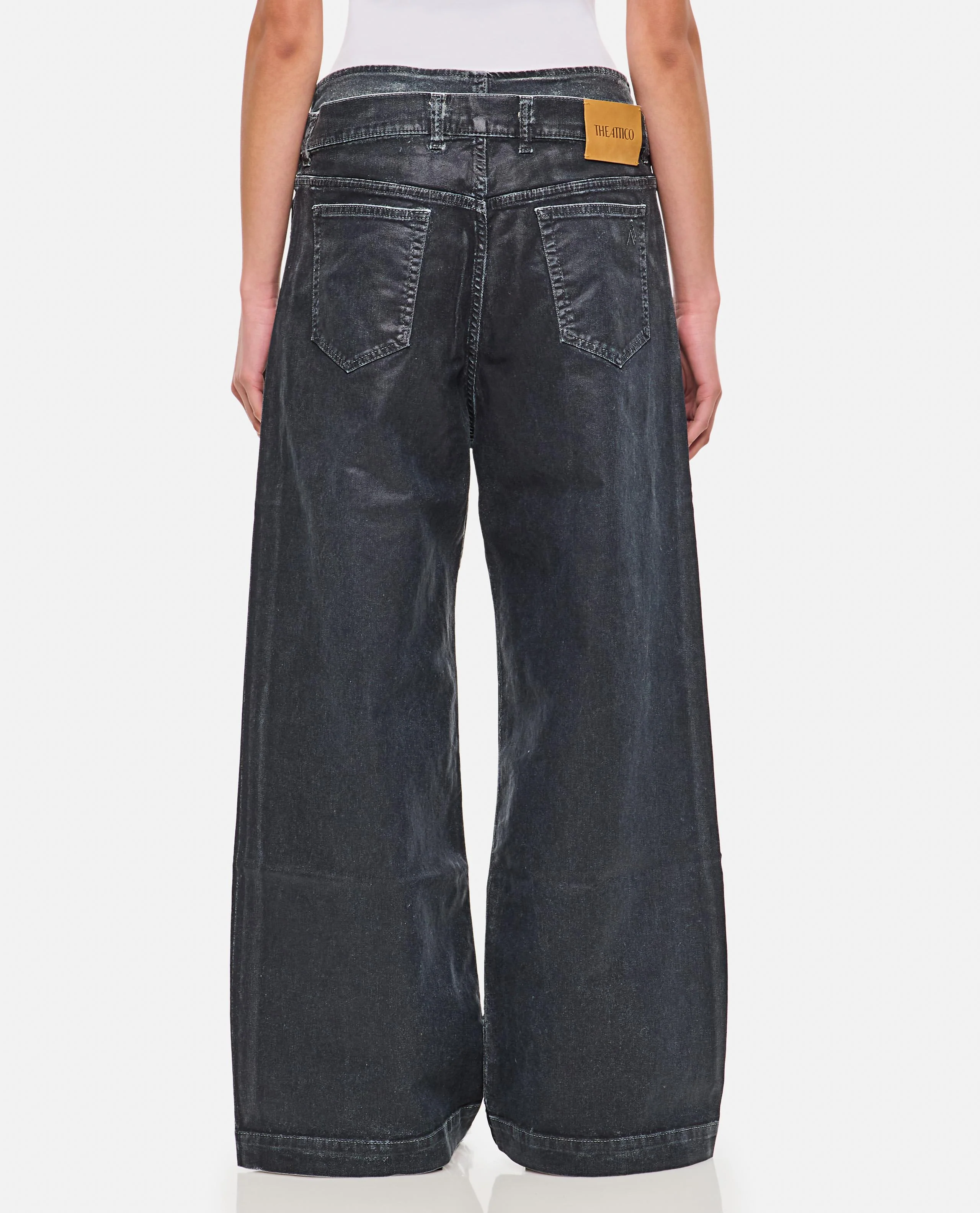 PANTALONE LUNGO IN TELA SPALMATA MAT - Image 3