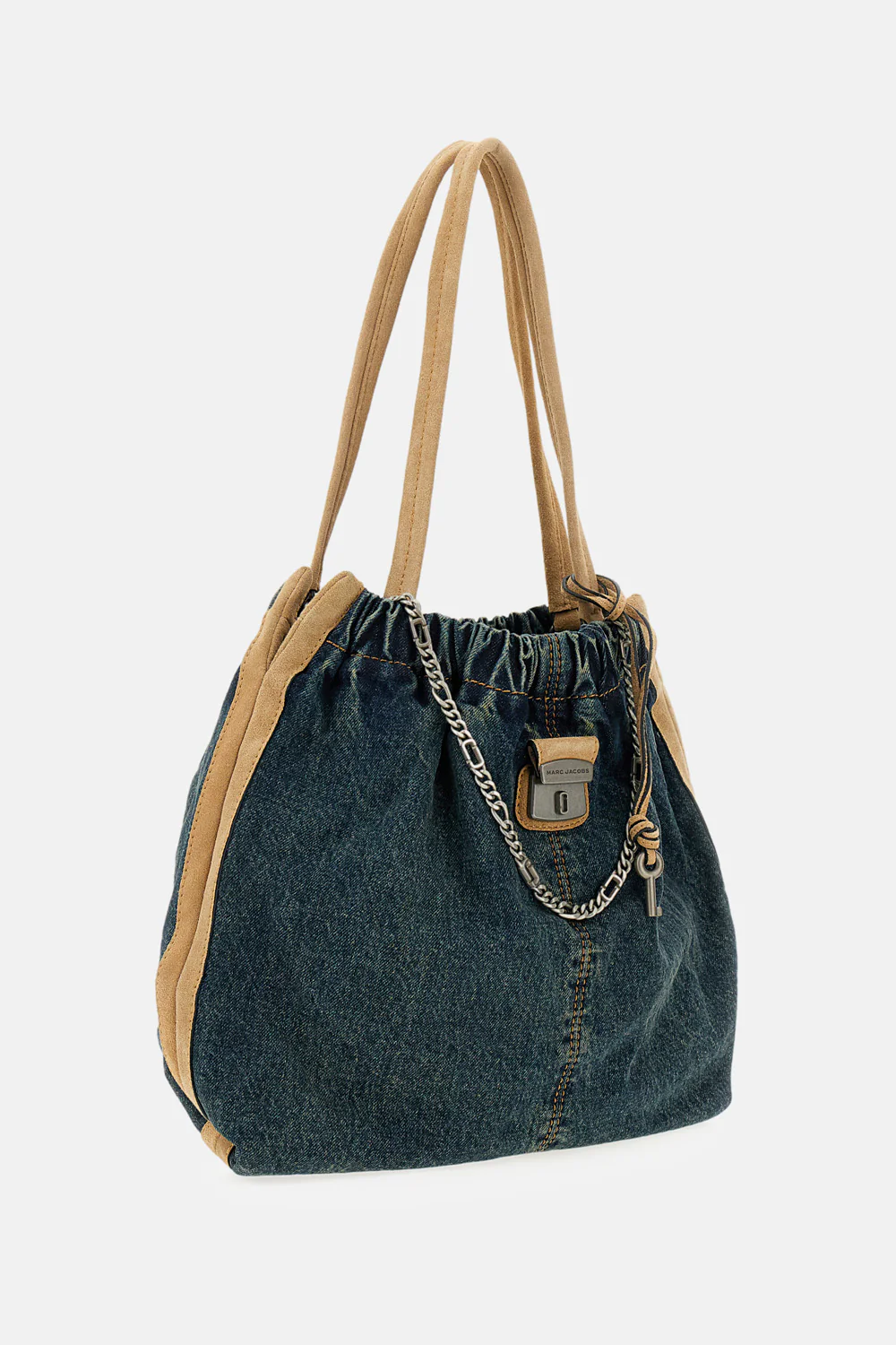 THE DENIM SUEDE CRISTINA TOTE - Image 2