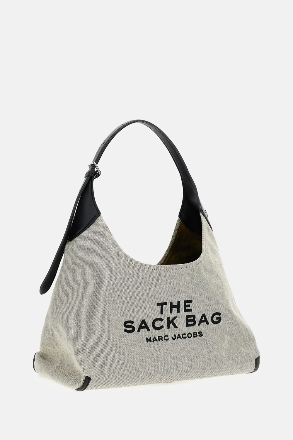 THE LEATHER-TRIM CANVAS BELTED SACK BAG - Image 2