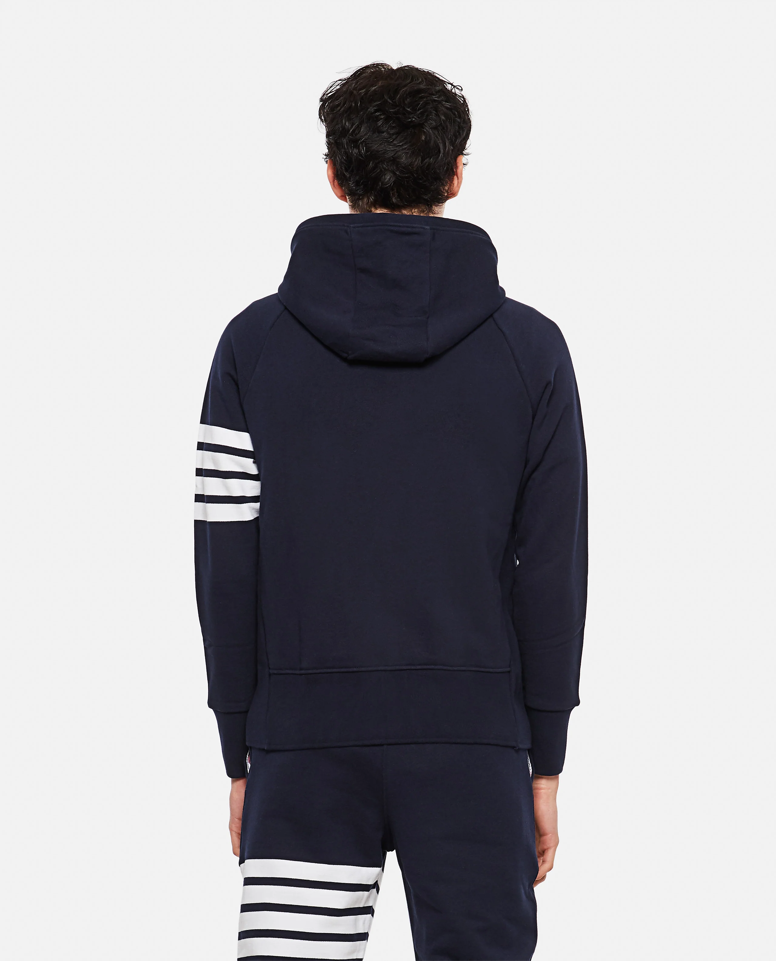 FELPA CLASSICA ZIP CON CAPPUCCIO - Image 3
