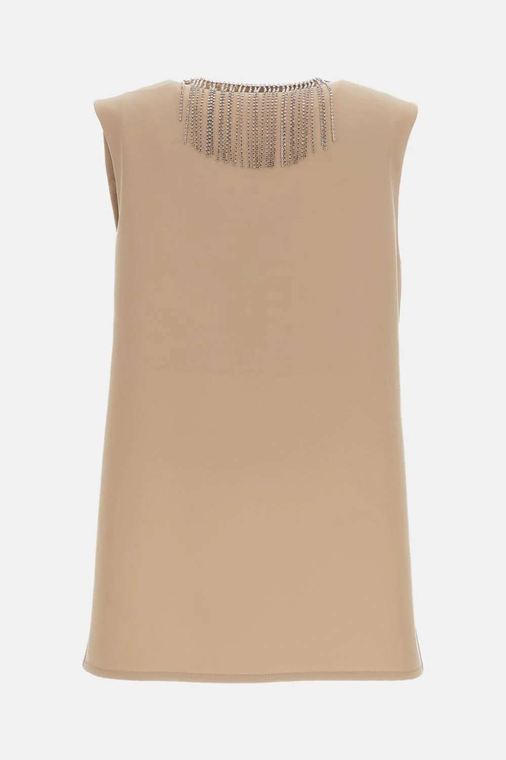 TOP SMANICATO IN CADY CON STRASS - Image 2