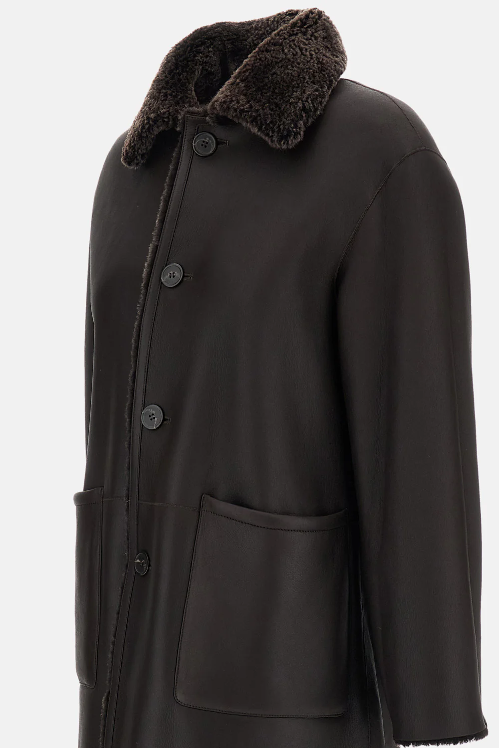 ZOEY CAPPOTTO REVERSIBILE IN SHEALRING E NAPPA - Image 4